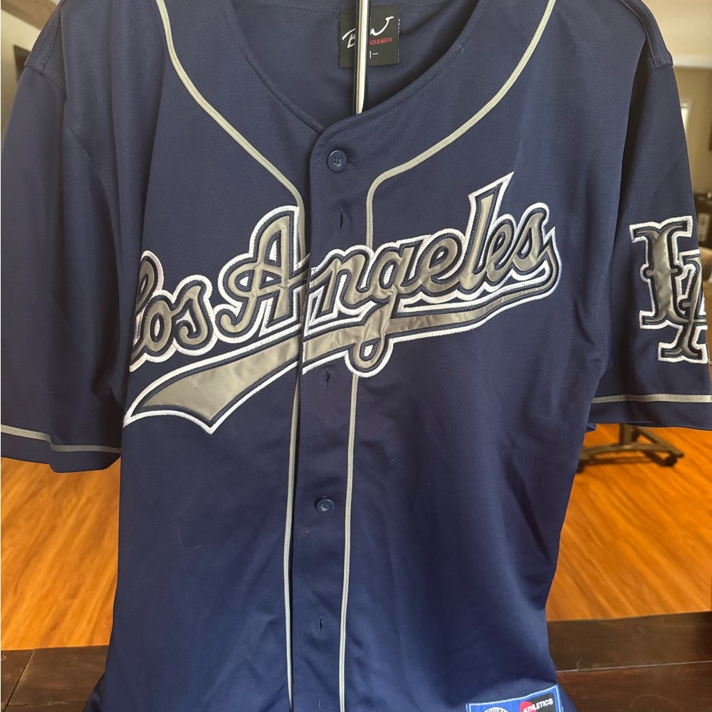 Los Angeles Navy Baseball Jersey - Medium